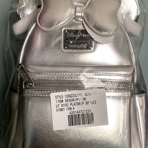 Disney 100th Anniversary Silver Loungefly Backpack